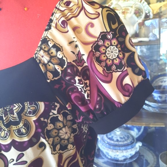 Paisley shirt top t-shirt blouse - Picture 3 of 6